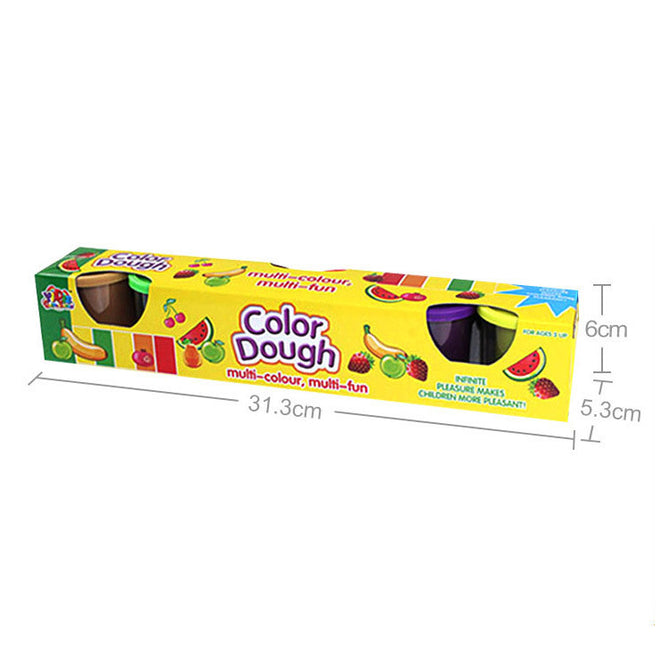 Multi-Color Clay Dough 6 in 1 Play Set Random Colors Children Toys best Gift for Kids