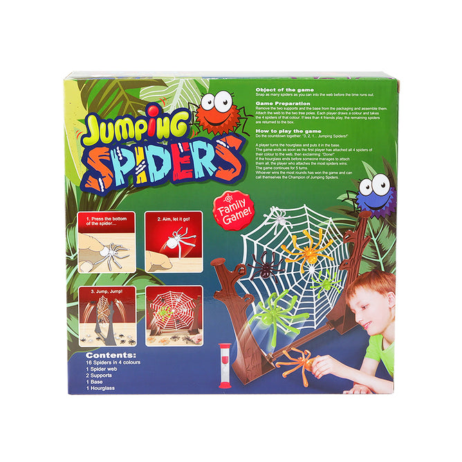 Early Learning Jumping Spiders Kids Friends and Family Game for 2-4 Players