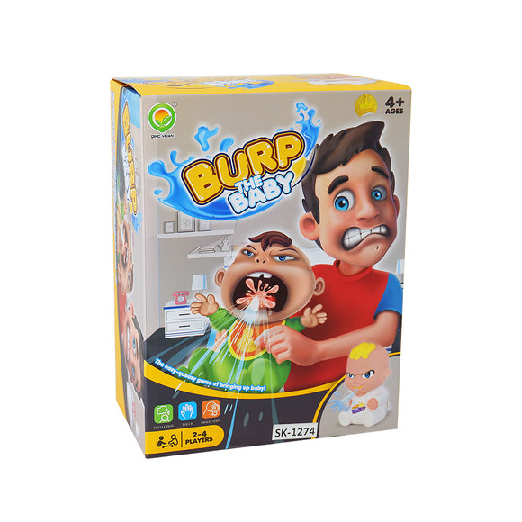 Burp the Baby Doll Toy That Squirts Water- Kids Friends and Family Game (2-4 Players)