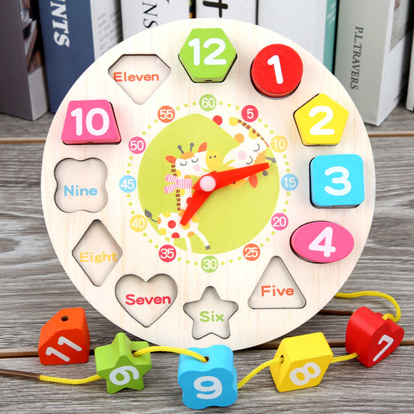 Wooden Educational Toys Shape Puzzle Color Geometric Board Jigsaw Blocks Best Gift Toys for Kids