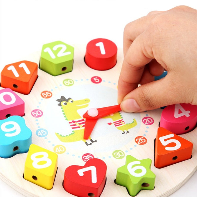 Wooden Educational Toys Shape Puzzle Color Geometric Board Jigsaw Blocks Best Gift Toys for Kids