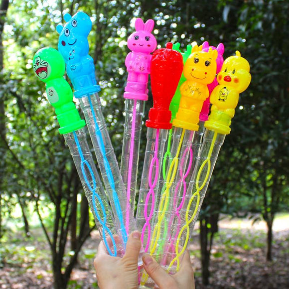 Random Character Design 36cm Bubble Wand Stick Bubble Water Play Outdoor Kid Toy