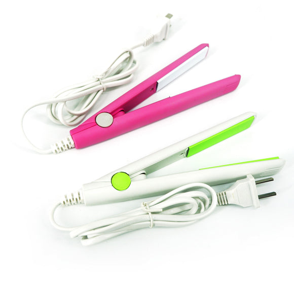 Portable 2-in-1 Mini Hair Straightener and Curler
