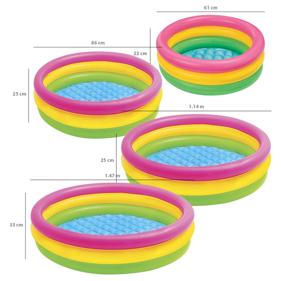 Intex 3 Ring Inflatable Swimming Pool for Baby