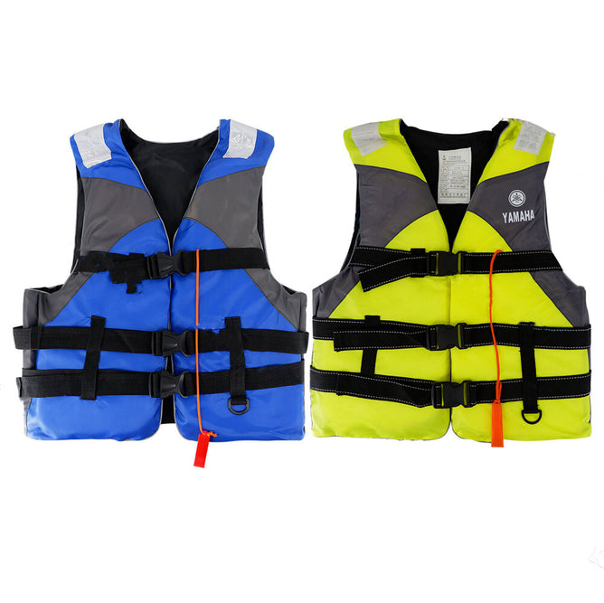Adult Life Jacket Universal Swimming Polyester Foam Waterproof Life Jacket Vest with Whistle