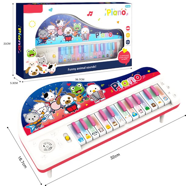 Early Learning Multifunctional Portable Funny Animal Sounds Piano Toy Music Keyboard For Kids