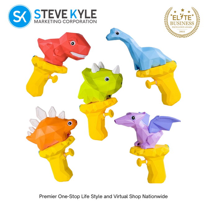 Dino Beach Swimming Pool Blaster Portable Creative  Water War Kids Squirt Gun Bath Toys