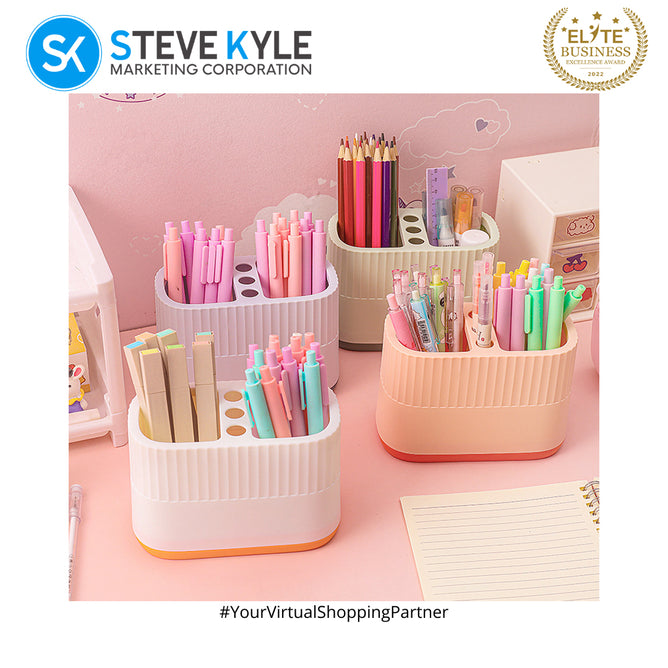 Multi-function Creative Pen Holder Desk Stationery Storage Organizer for School & Office Accessories
