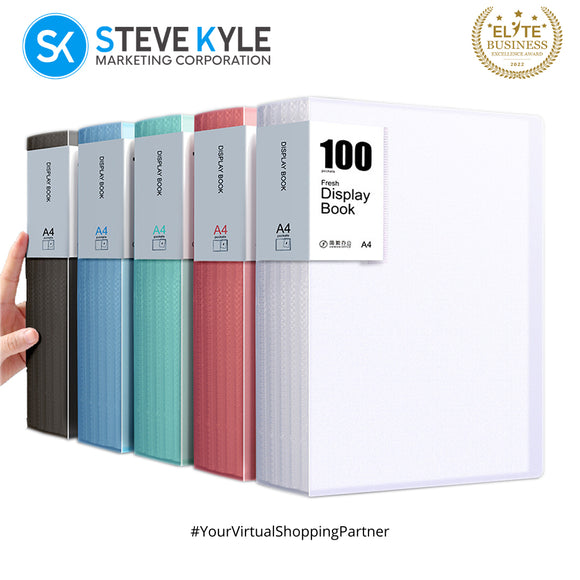 A4 Transparent File Folder Document Organizer Clear Book Stationery for Home & office