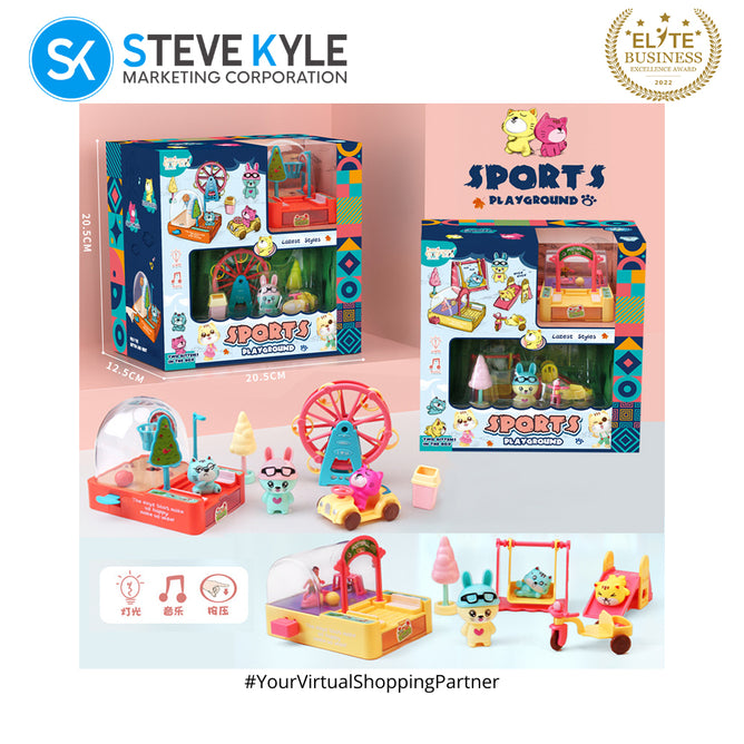 Multi-functional Pretend Play Light and Sound Sports Playground Toys Set for Kids