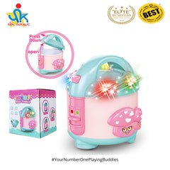 Electric Mini Rice Cooker with Light Musical Universal Wheel Pretend Toys for Kids