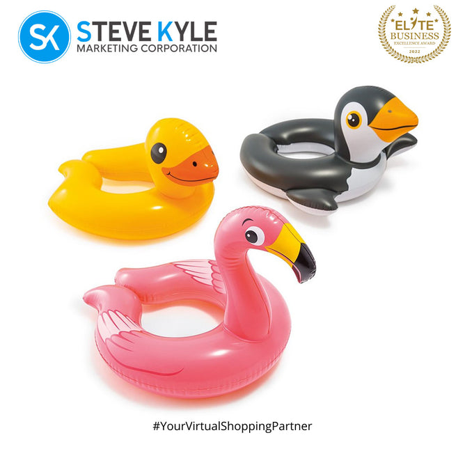 Intex Inflatable Kids Animal Split Ring Floater for Kids Outdoor Fun Play