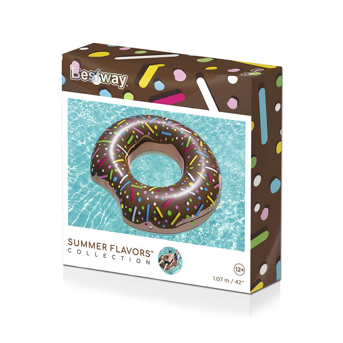 Bestway 36118 Inflatable Classic Donut-Shaped Swimming Ring Pool Float