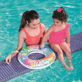Bestway 20 Inches Inflatable Sea Creature Printed Design Floating Swim Ring for Children