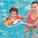 Bestway 20 Inches Inflatable Sea Creature Printed Design Floating Swim Ring for Children