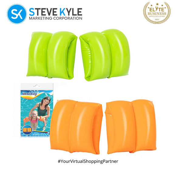 Bestway 32005 Inflatable Plain Swimming Armbands Floaters for Kids
