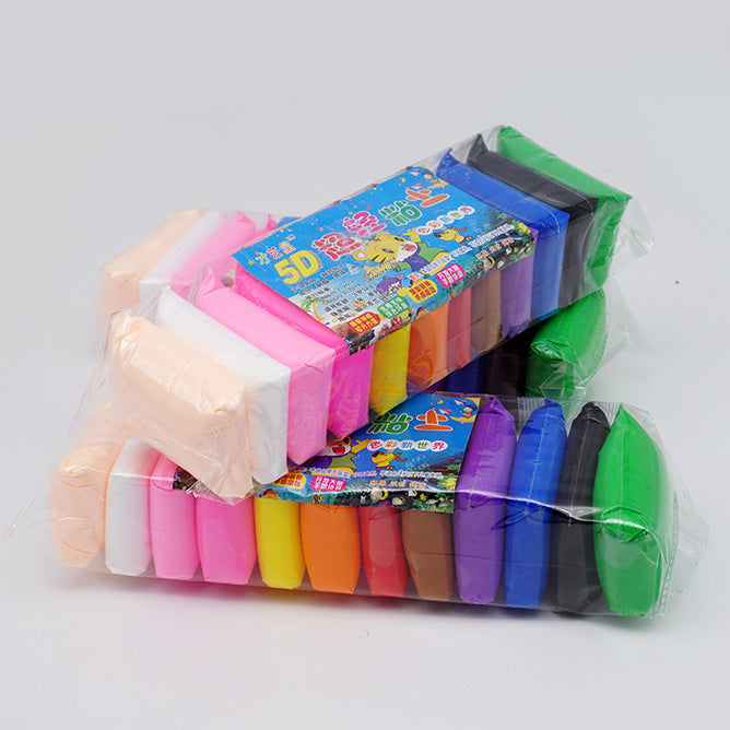 Color Handmade 3D Clay with Tools, Lightweight Clay for Arts and Crafts
