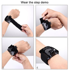 PULUZ PU93 Adjustable Wrist Strap Mount for Action Cameras