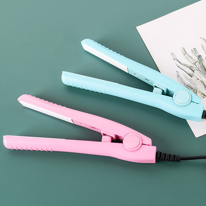 Portable 2-in-1 Mini Hair Straightener and Curler