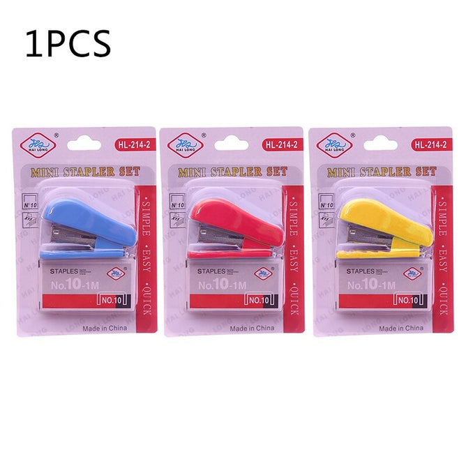 Mini Stapler No.10 Set Portable Convenient Stapler With Staple