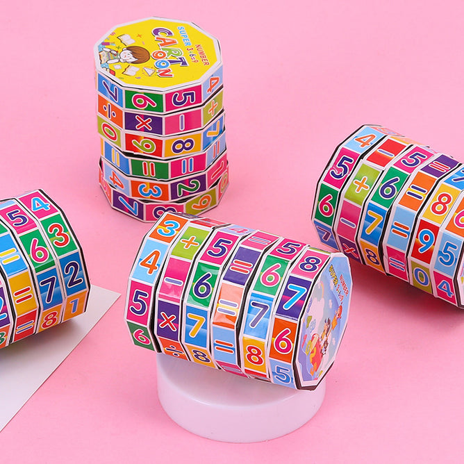 Kids Math Mathematics Cylindrical Digital Rubik's Cube Montessori Educational Toy Puzzles