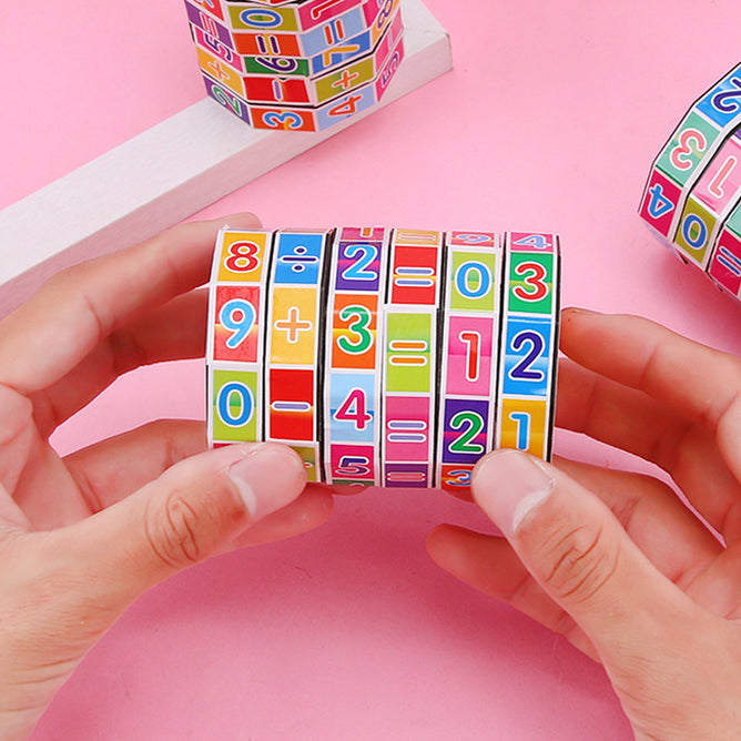 Kids Math Mathematics Cylindrical Digital Rubik's Cube Montessori Educational Toy Puzzles