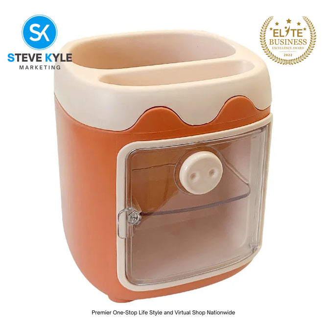 Pencil Holder Grid Multifunctional Desktop Stationery Box