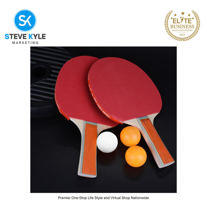 Wooden Table Tennis Racket w/ Ping Pong Ball