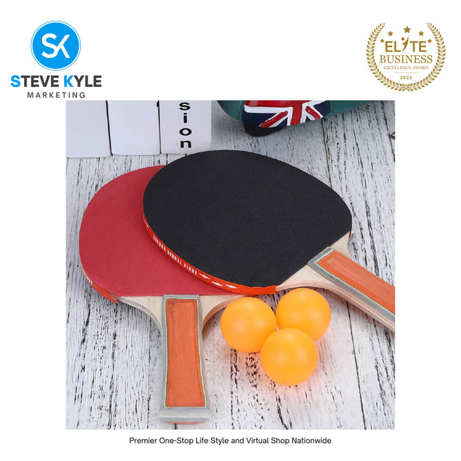 Wooden Table Tennis Racket w/ Ping Pong Ball