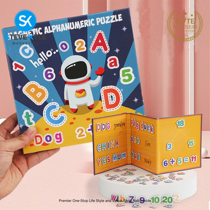 Early Learning Magnetic Alphanumeric Puzzle Educational Toy