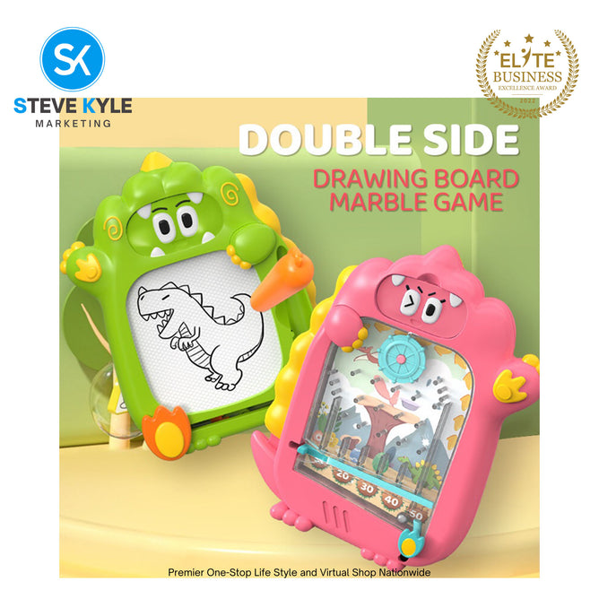 2in1 Double Sided Drawing Board Marble Game