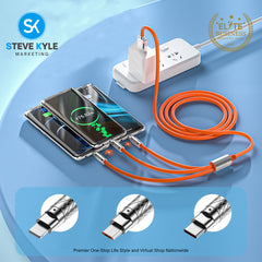 3n1 Fast Charing Big High Speed Transmission Cable 120W