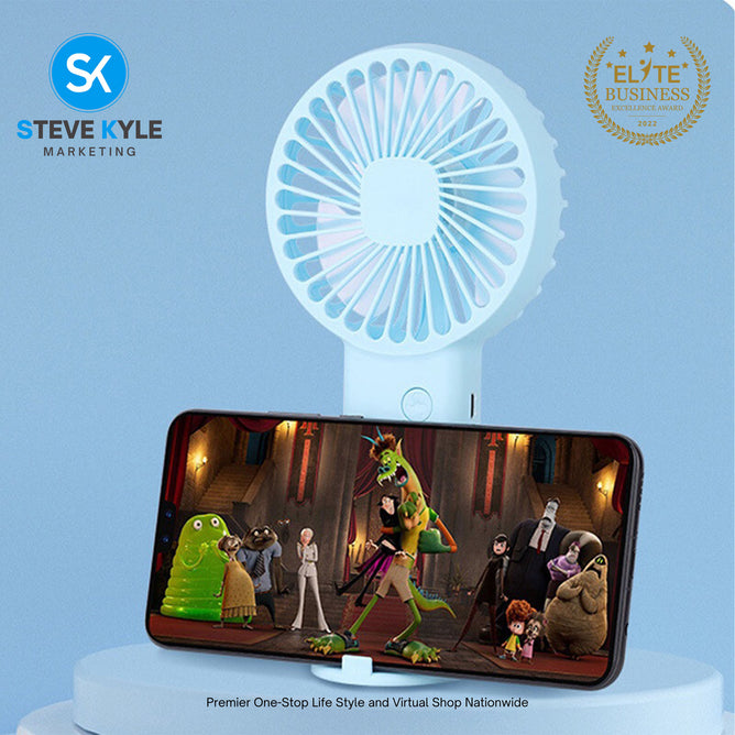 Portable Mini Handheld Desk Fan USB Rechargeable