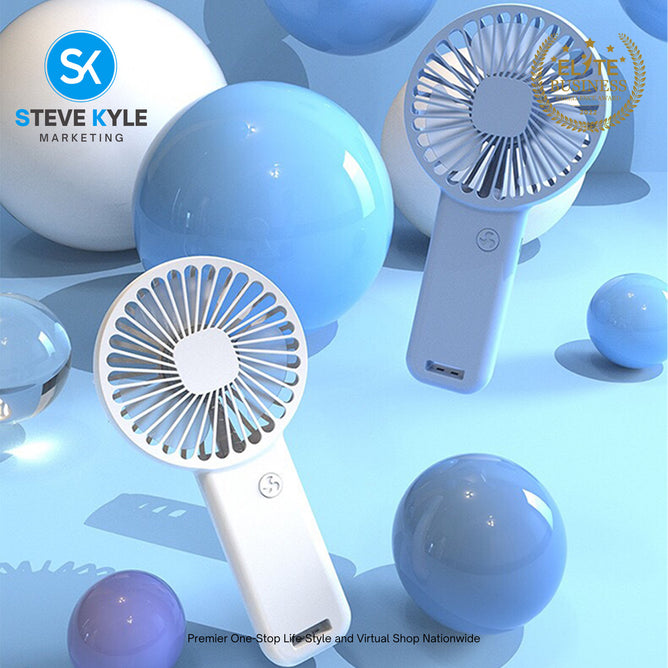 Portable Mini Handheld Desk Fan USB Rechargeable