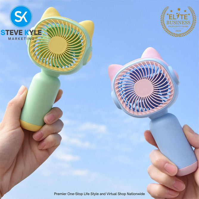 Portable USB Rechargeable Mini Handy Fan Pocket Desktop Air Cooler Electric Fans