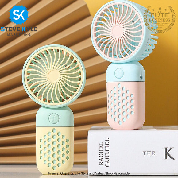 Handheld Mini Fan Outdoor Travel Portable Fan USB Rechargeable Fan Student Pocket Fan