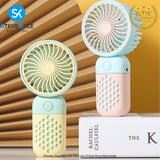 Handheld Mini Fan Outdoor Travel Portable Fan USB Rechargeable Fan Student Pocket Fan