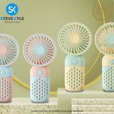 Handheld Mini Fan Outdoor Travel Portable Fan USB Rechargeable Fan Student Pocket Fan