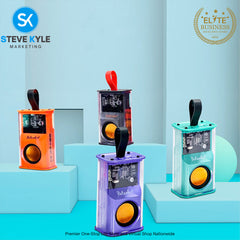 5W Speaker Battle Armour Wireless Bluetooth Splash Proof Speaker With Led Light