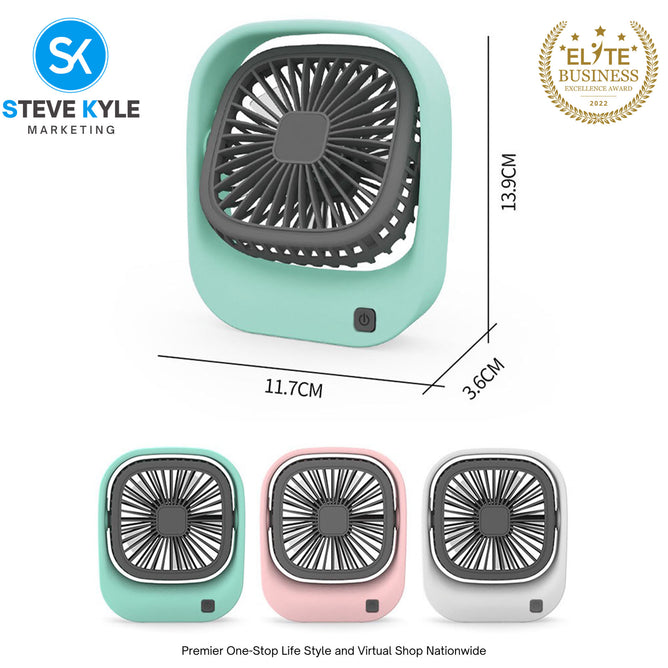 NEW Mini  Fan Rechargeable Portable Desktop Fan USB Mini Fan