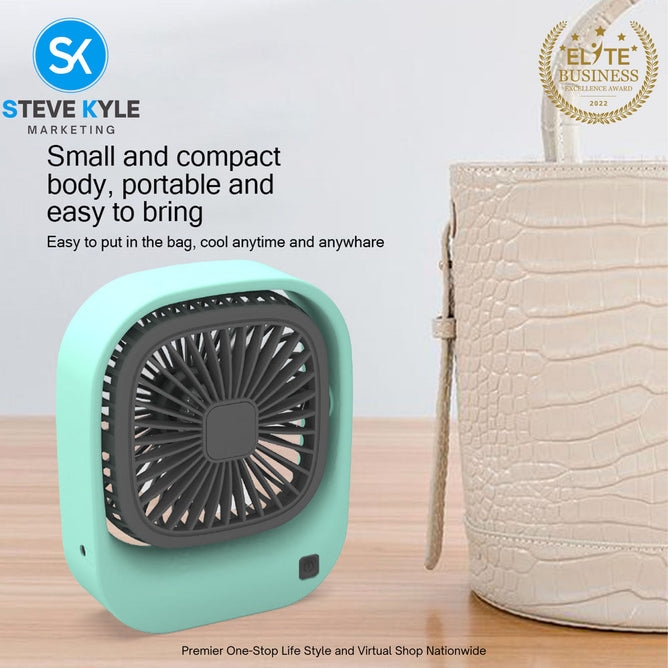 NEW Mini  Fan Rechargeable Portable Desktop Fan USB Mini Fan