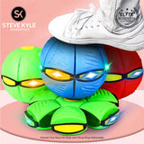 Magic UFO Flying Ball Throw Disc Ball with LED Light For Outdoor Kid's Sports Ball