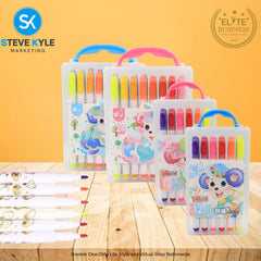 Creative Kindergarten Coloring Mini Water Color Pen Washable Art Color