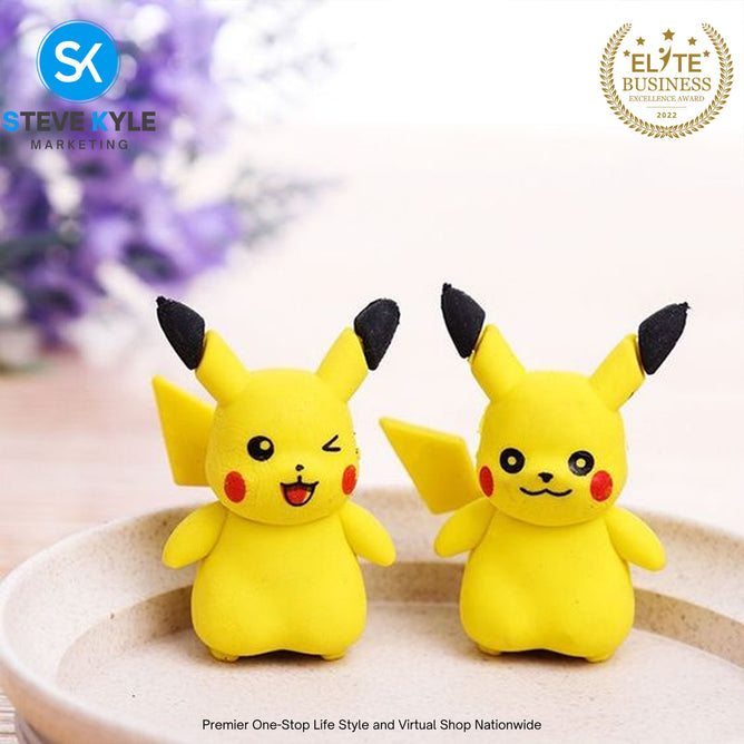 Eraser Childrens Gift Learning Toys Pencil Eraser Toppers Anime Figure