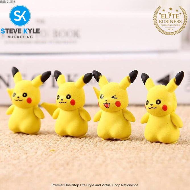 Eraser Childrens Gift Learning Toys Pencil Eraser Toppers Anime Figure