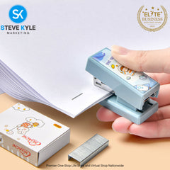 Mini Portable Stapler Student Office Stationery Supplies Small Stapler Cute Kawaii