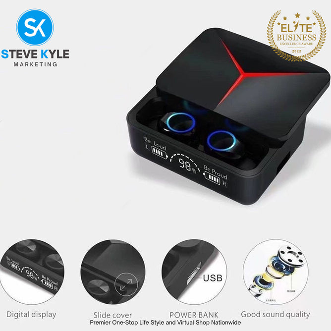 Wireless Earbuds Game Earphone LED Digital Display Earphones