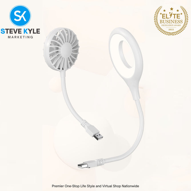 MultiFunction Small Fan USB Voice Control Night Light