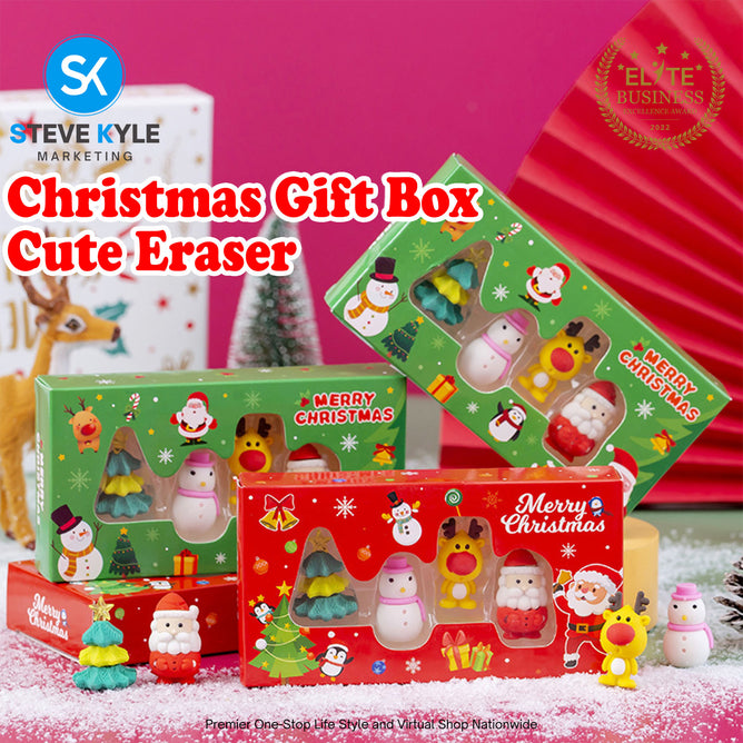 Christmas Eraser Snowmen Santa Christmas Stationery Kawaii Good-looking Pencil Erasers Pupils Stationery