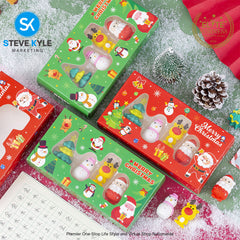 Christmas Eraser Snowmen Santa Christmas Stationery Kawaii Good-looking Pencil Erasers Pupils Stationery